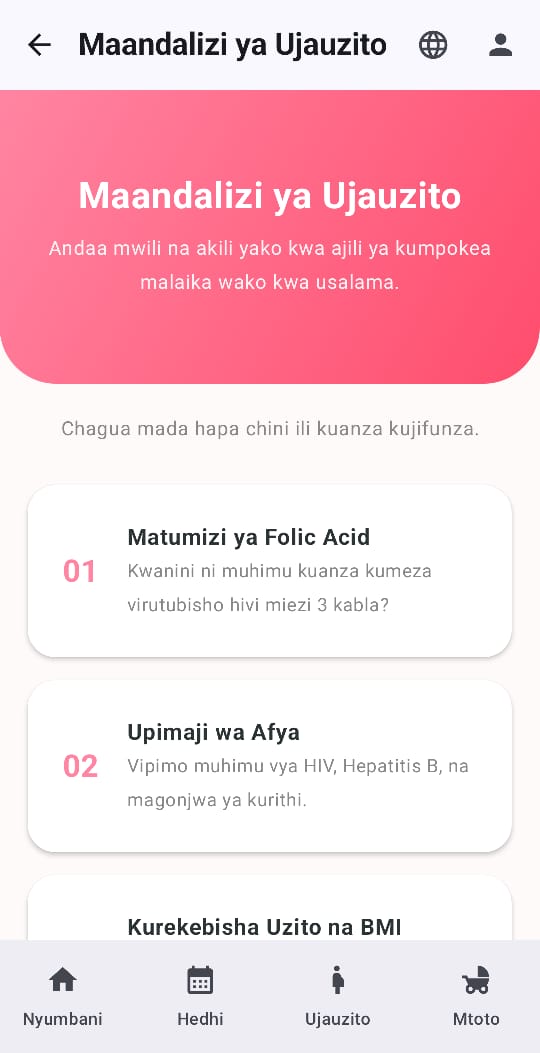 Maandalizi ya Uzazi